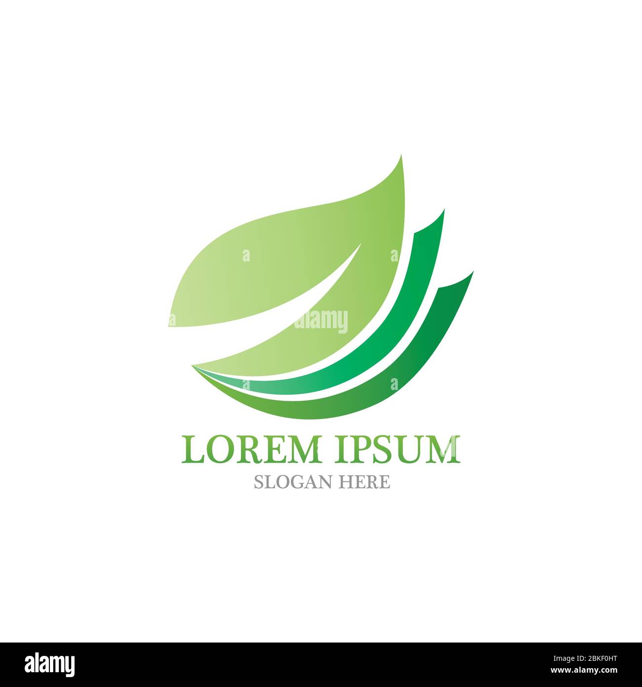 Leaf nature logo vector image Stock Vector Image & Art - Alamy