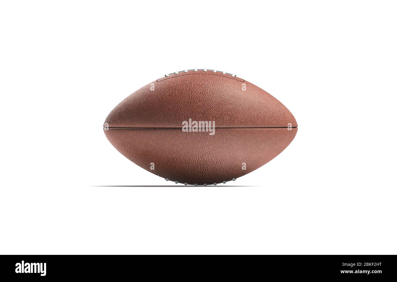 Blank brown american soccer ball mock up, side view Stock Photo
