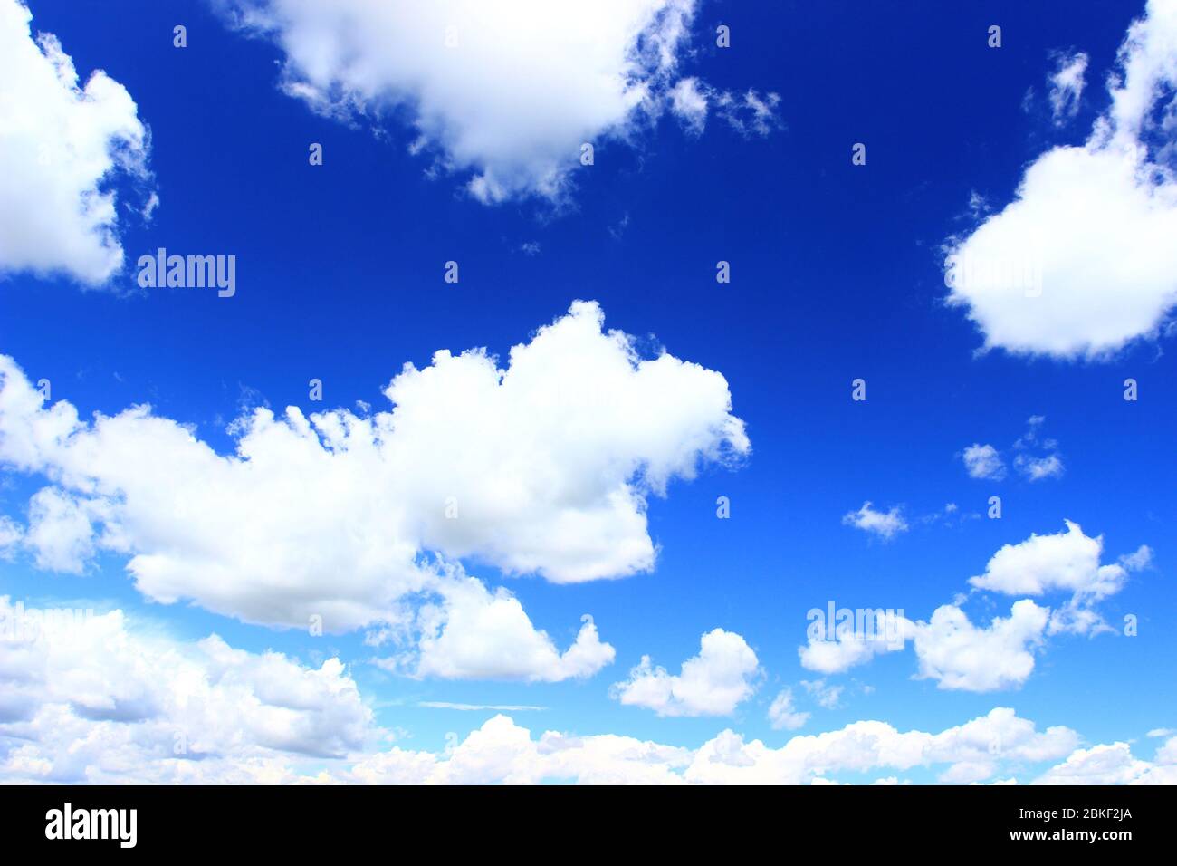 Beautiful white clouds on blue sky Stock Photo