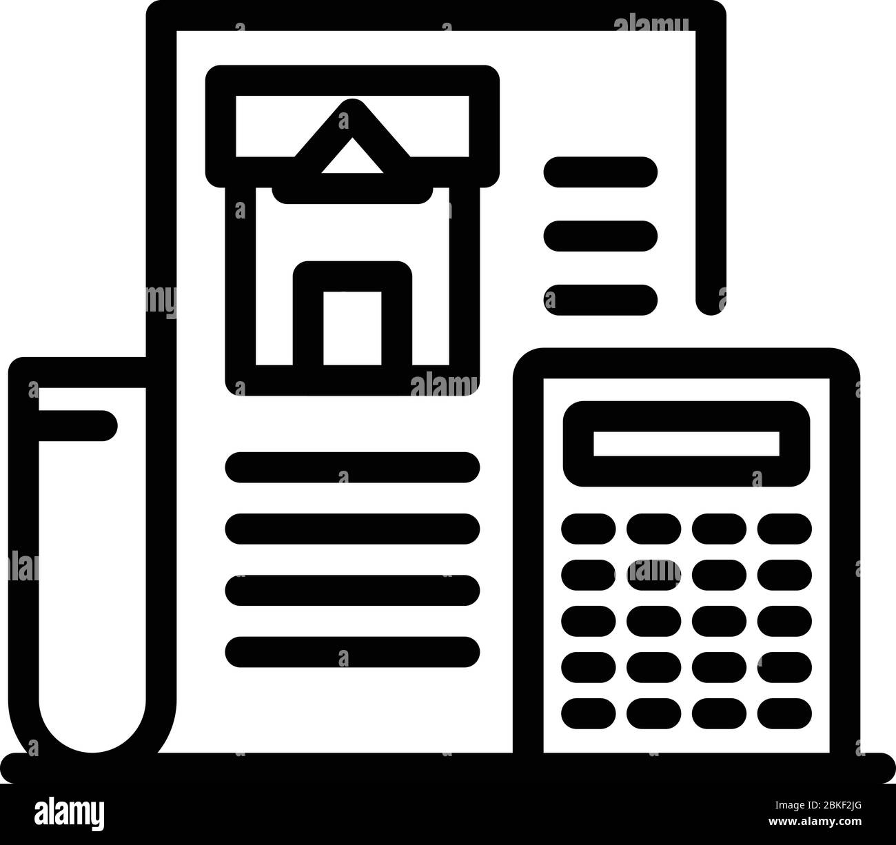 Construction estimate icon, outline style Stock Vector Image & Art Alamy