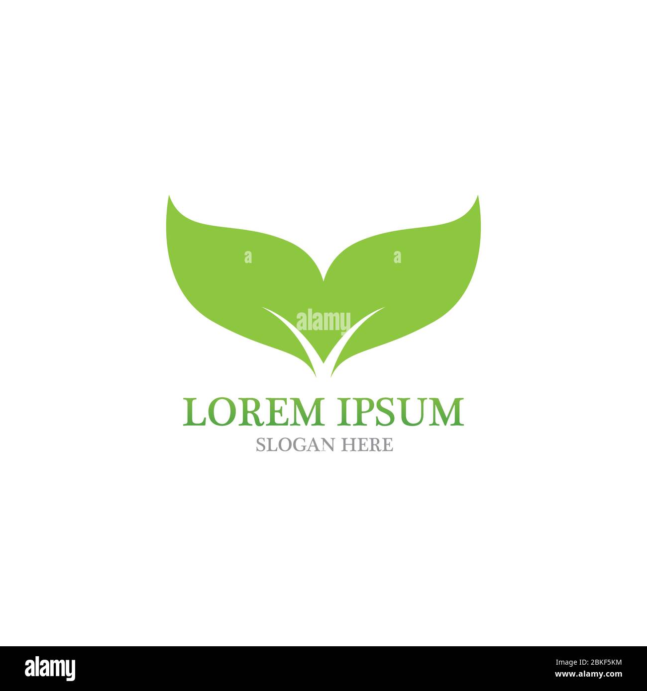 Leaf nature logo vector image Stock Vector Image & Art - Alamy