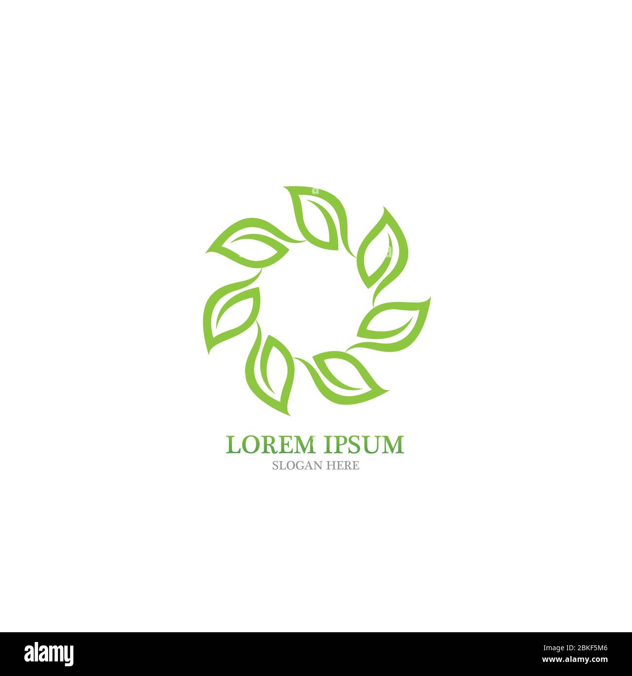 Leaf nature logo vector image Stock Vector Image & Art - Alamy