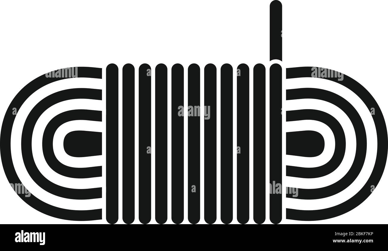 Hiking rope icon. Simple illustration of hiking rope vector icon for ...