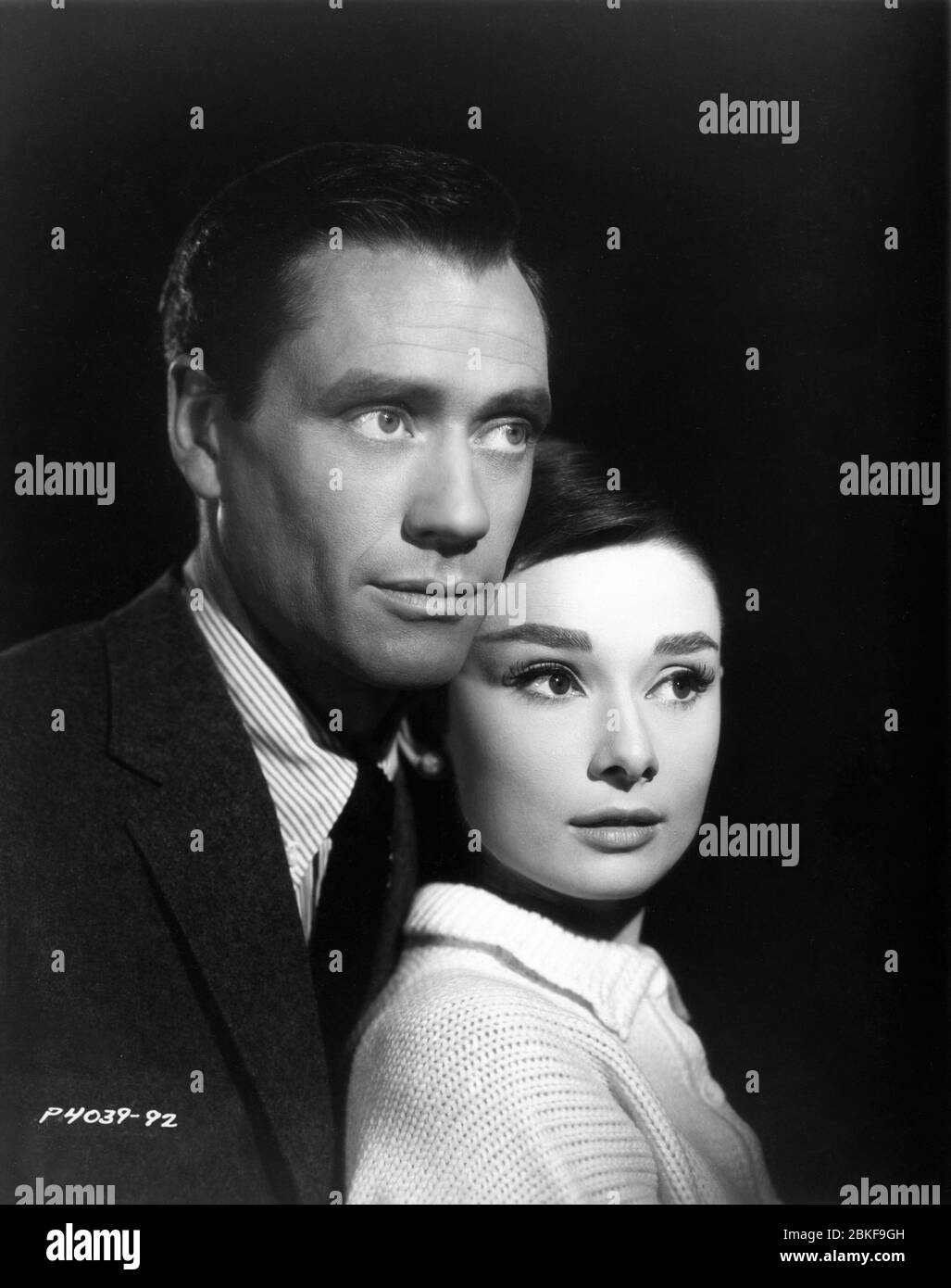 AUDREY HEPBURN and her husband MEL FERRER 1956 Portrait by BUD FRAKER