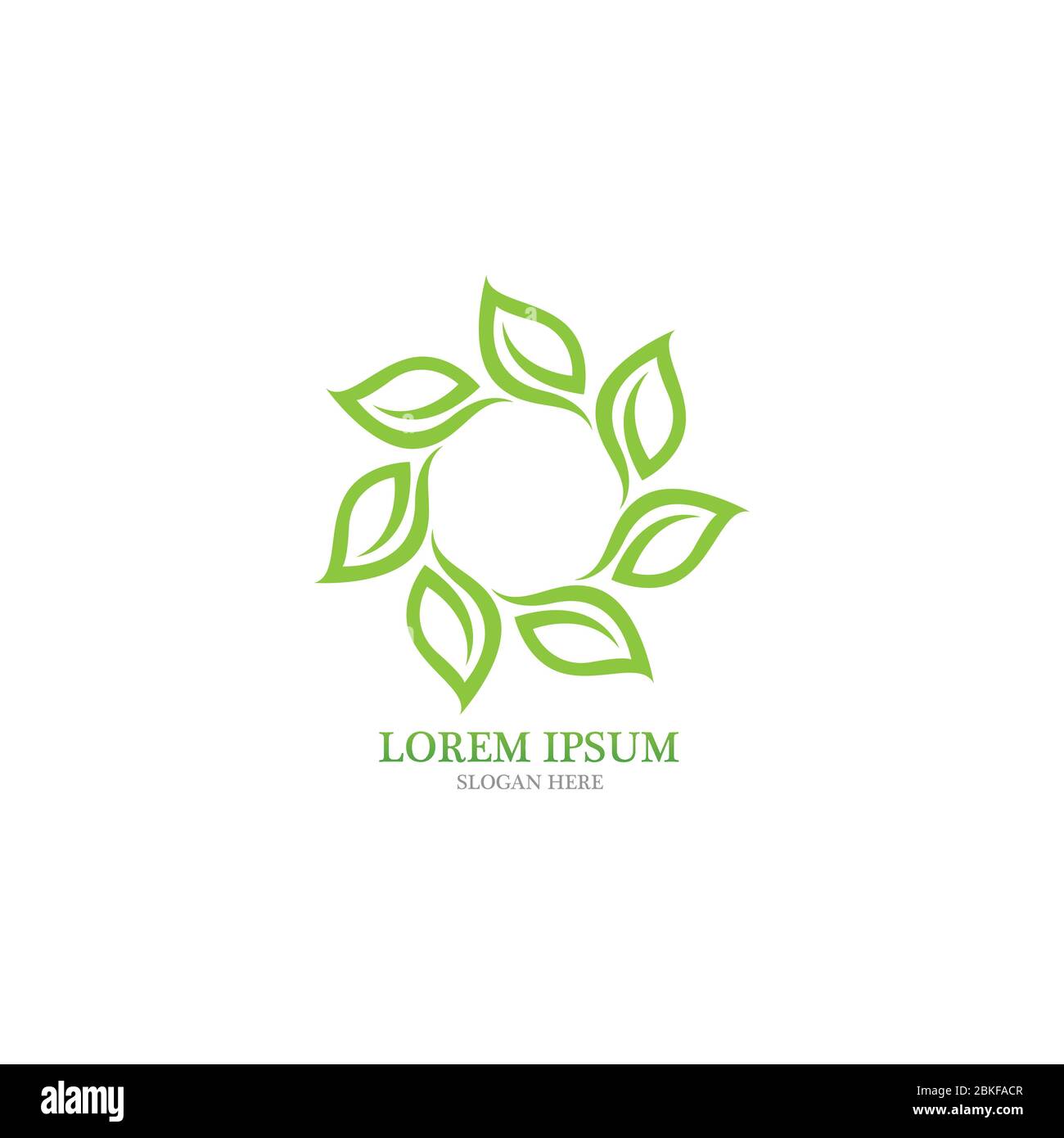 Leaf nature logo vector image Stock Vector Image & Art - Alamy