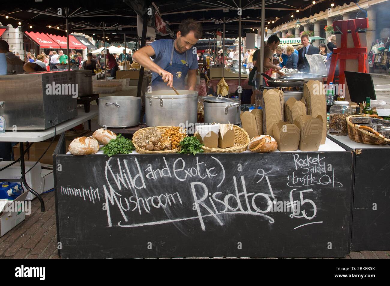 Risotto food stall ,Covent Garden Market, London Stock Photo Alamy
