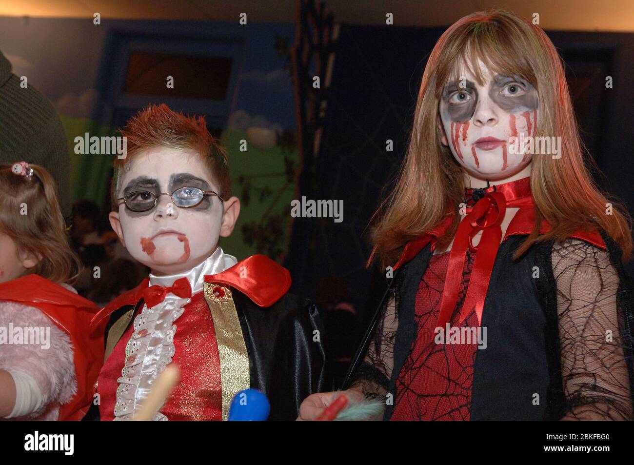Children dressed up for Hallowe'en UK Stock Photo - Alamy