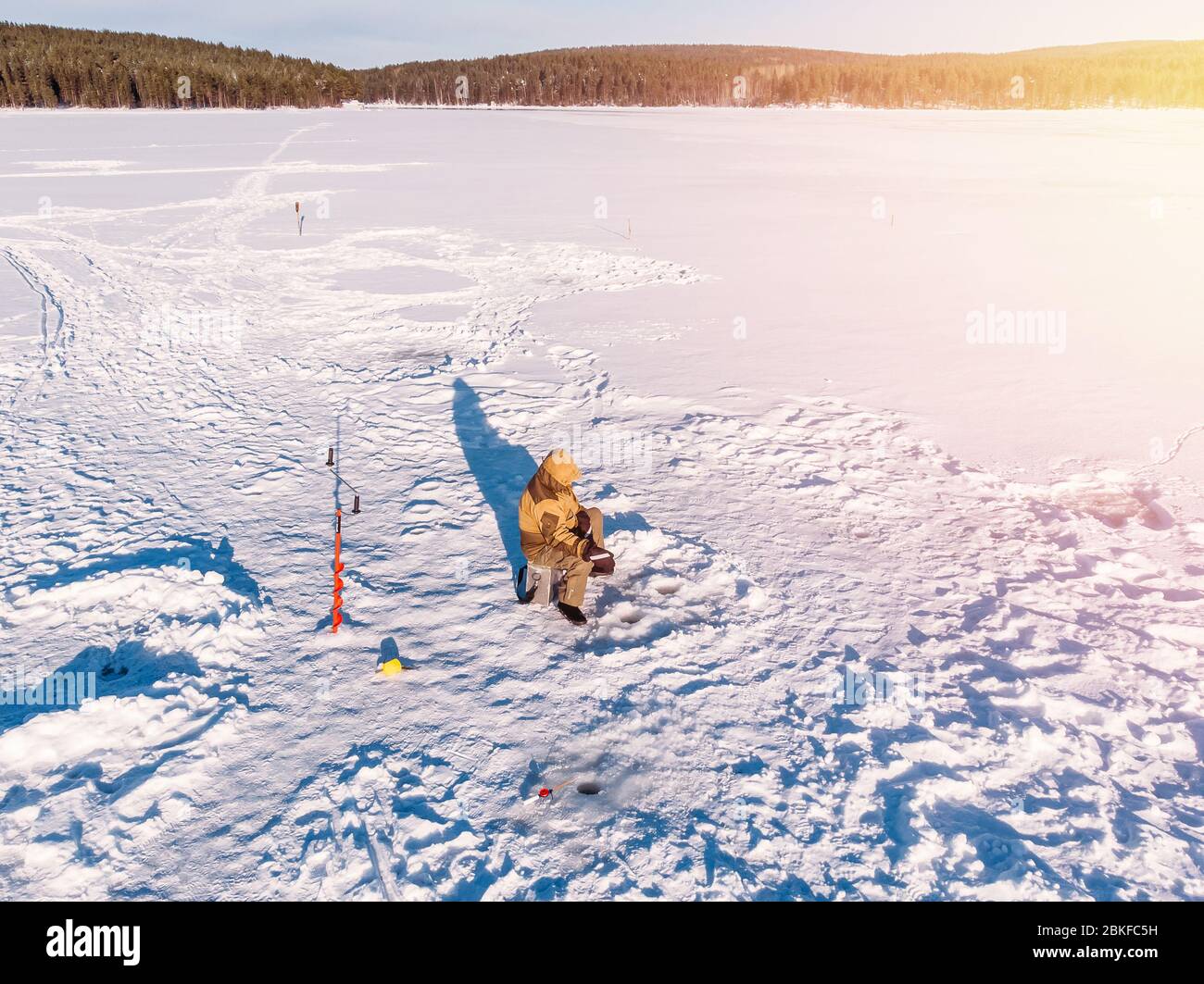 Winter ice competition fishing hi-res stock photography and images - Alamy