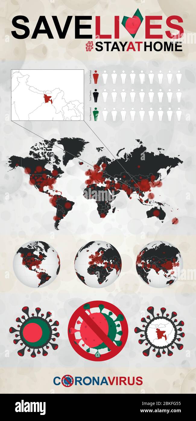 Infographic about Coronavirus in Bangladesh - Stay at Home, Save Lives ...
