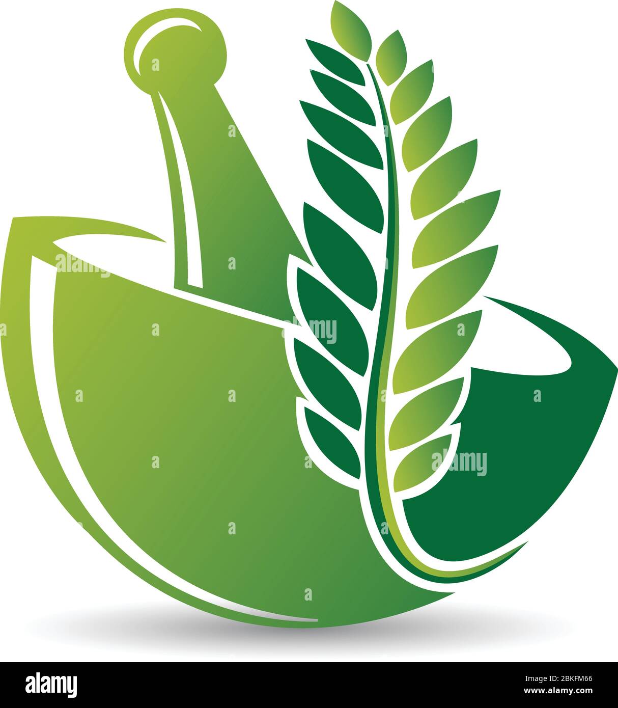 green herbal logo Stock Vector Image & Art - Alamy