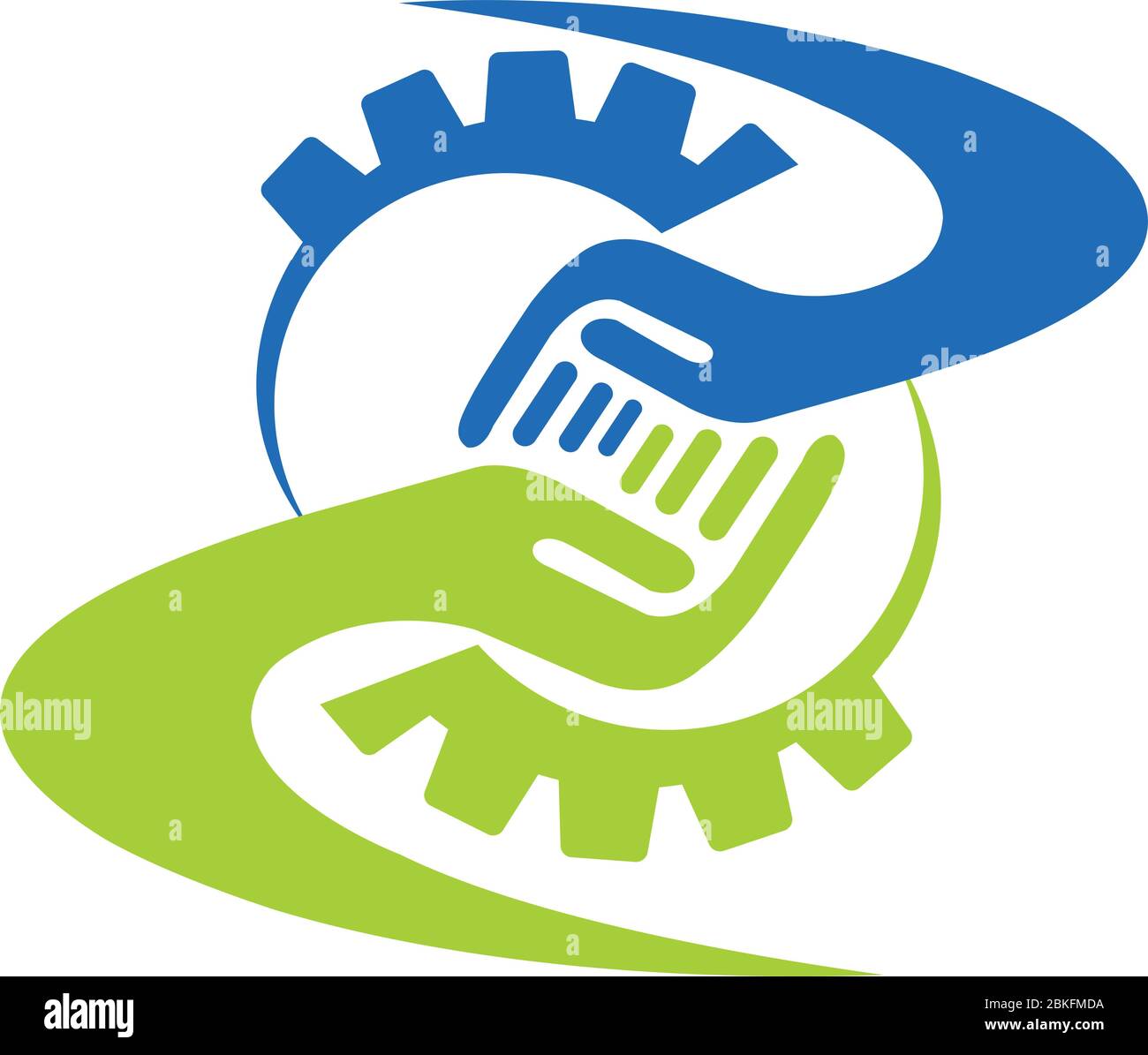 Illustration of a factory friend logo with isolated background Stock ...
