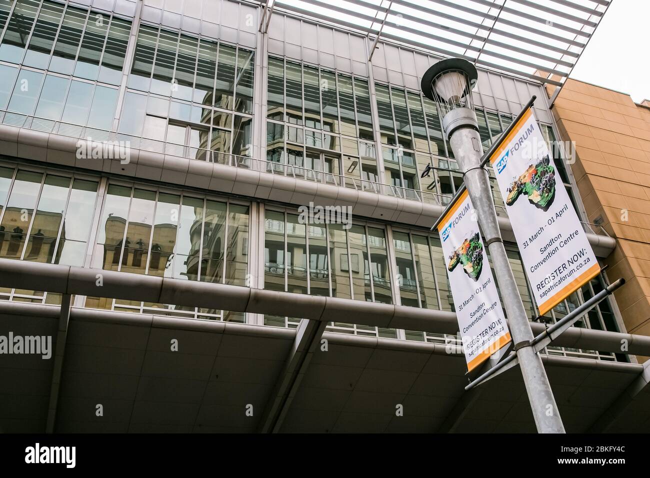 Johannesburg, South Africa March 31, 2015 Street signage for Sandton