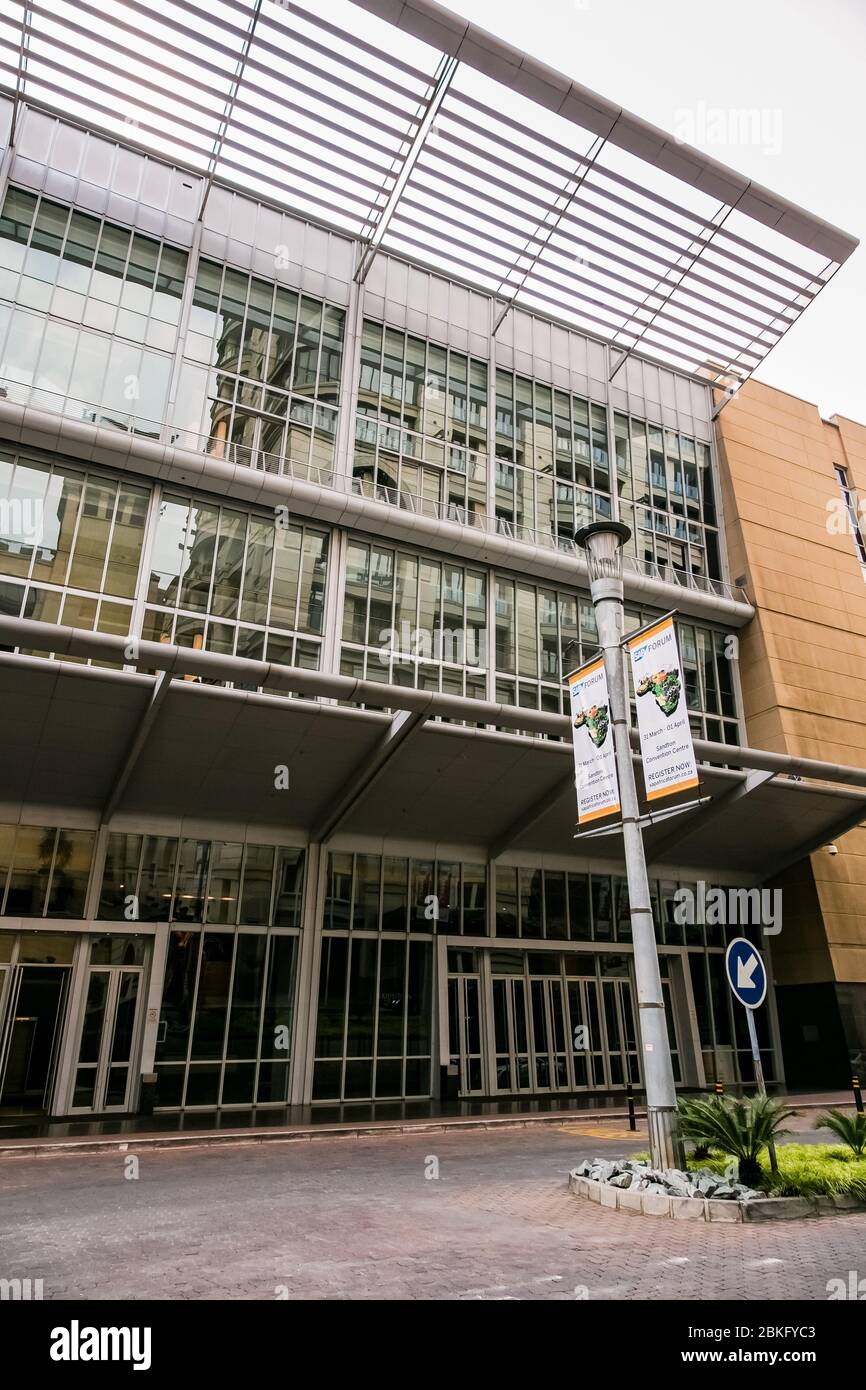 Johannesburg, South Africa March 31, 2015 Street signage for Sandton