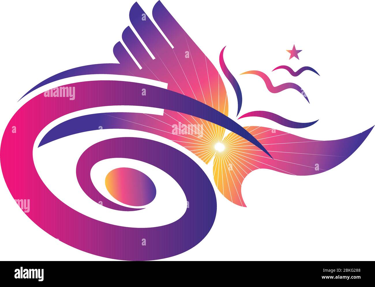 stylish freedom logo Stock Vector Image & Art - Alamy
