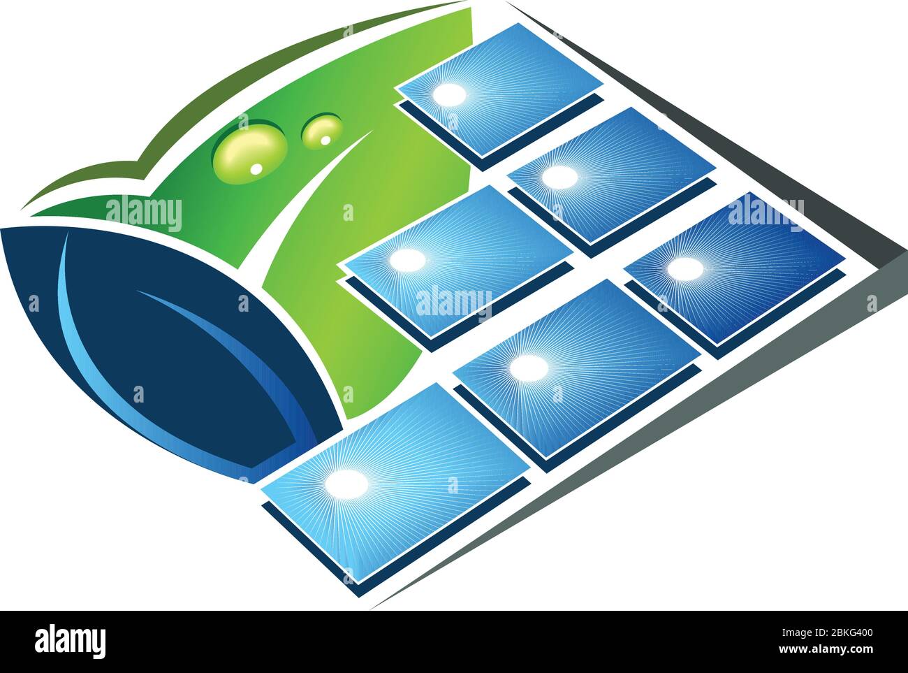 green solar energy logo Stock Vector Image & Art - Alamy