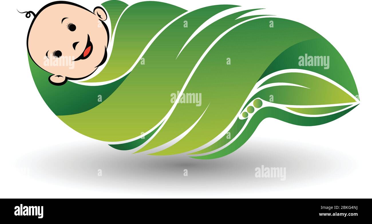 Leaf Baby Logo Stock Vector Image Art Alamy Leaf Baby Logo Stock Vector Image Art Alamy