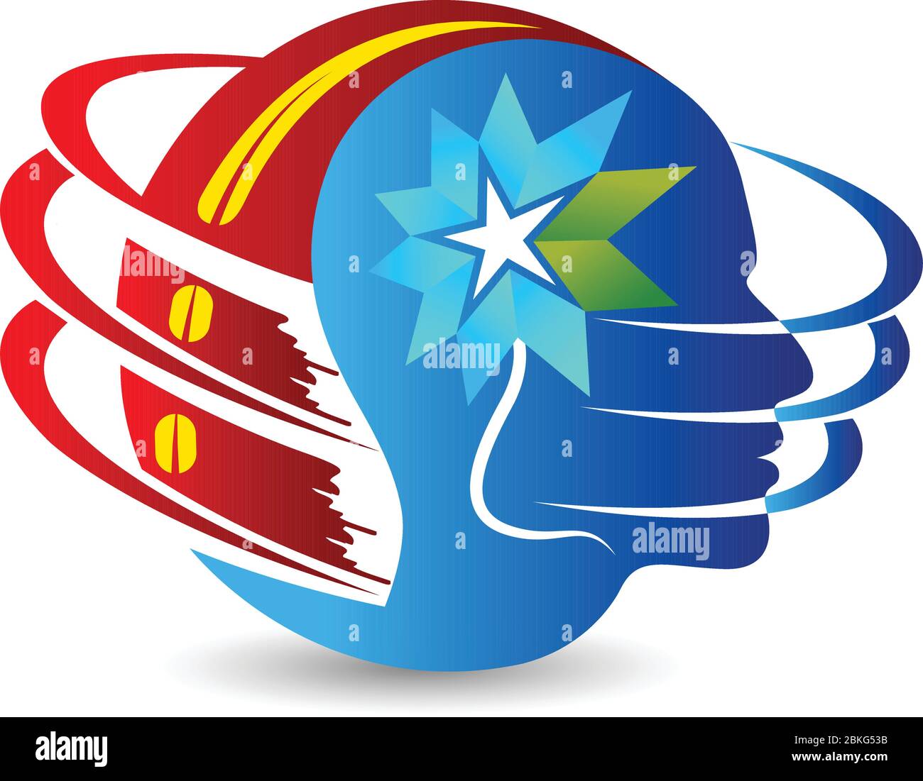 globe flower logo Stock Vector