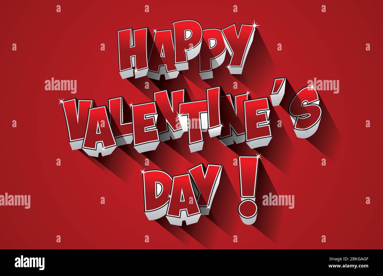 Happy Valentine's Day Greeting Card vector illustration Stock Vector ...