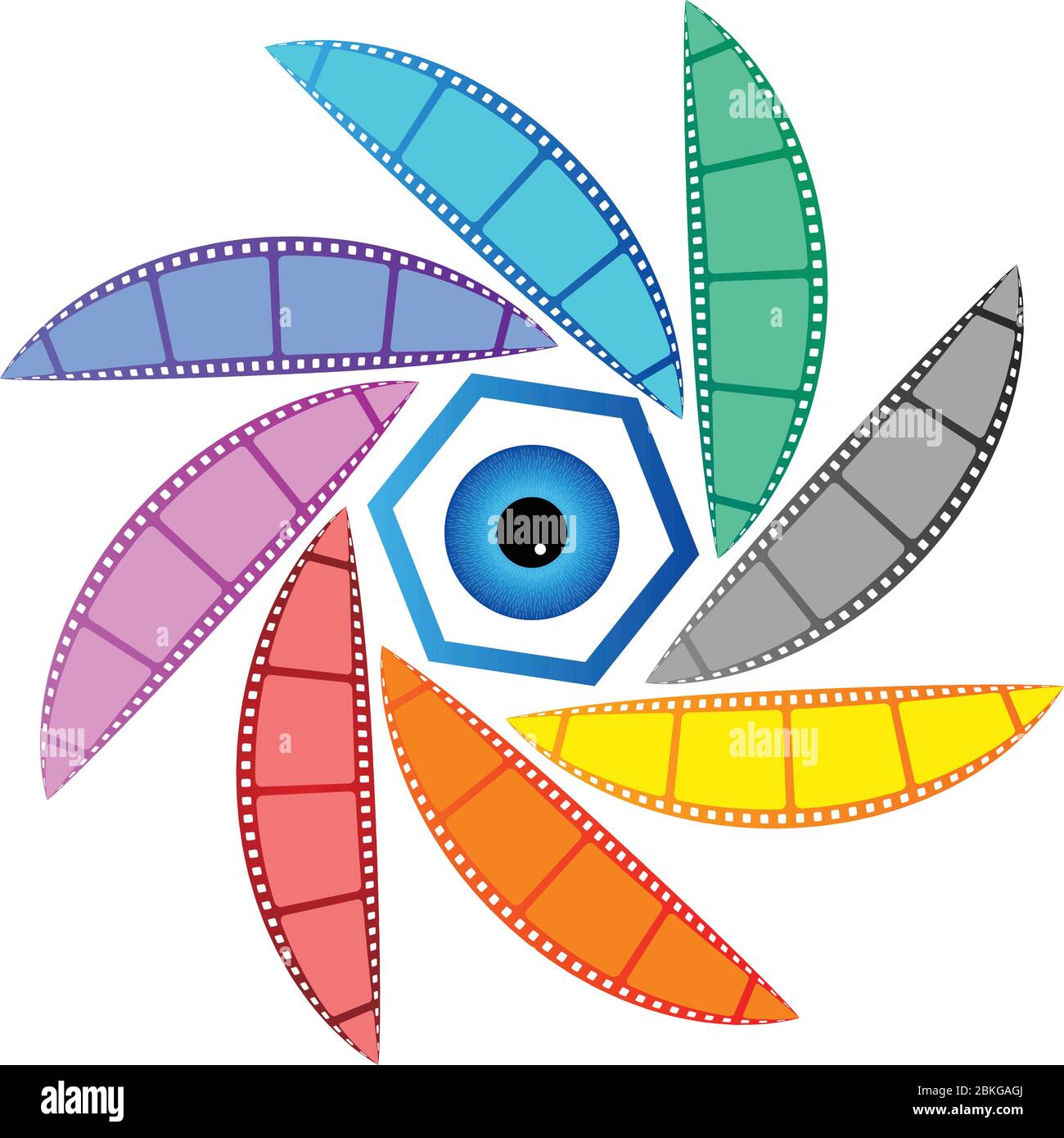 film eye view design Stock Vector