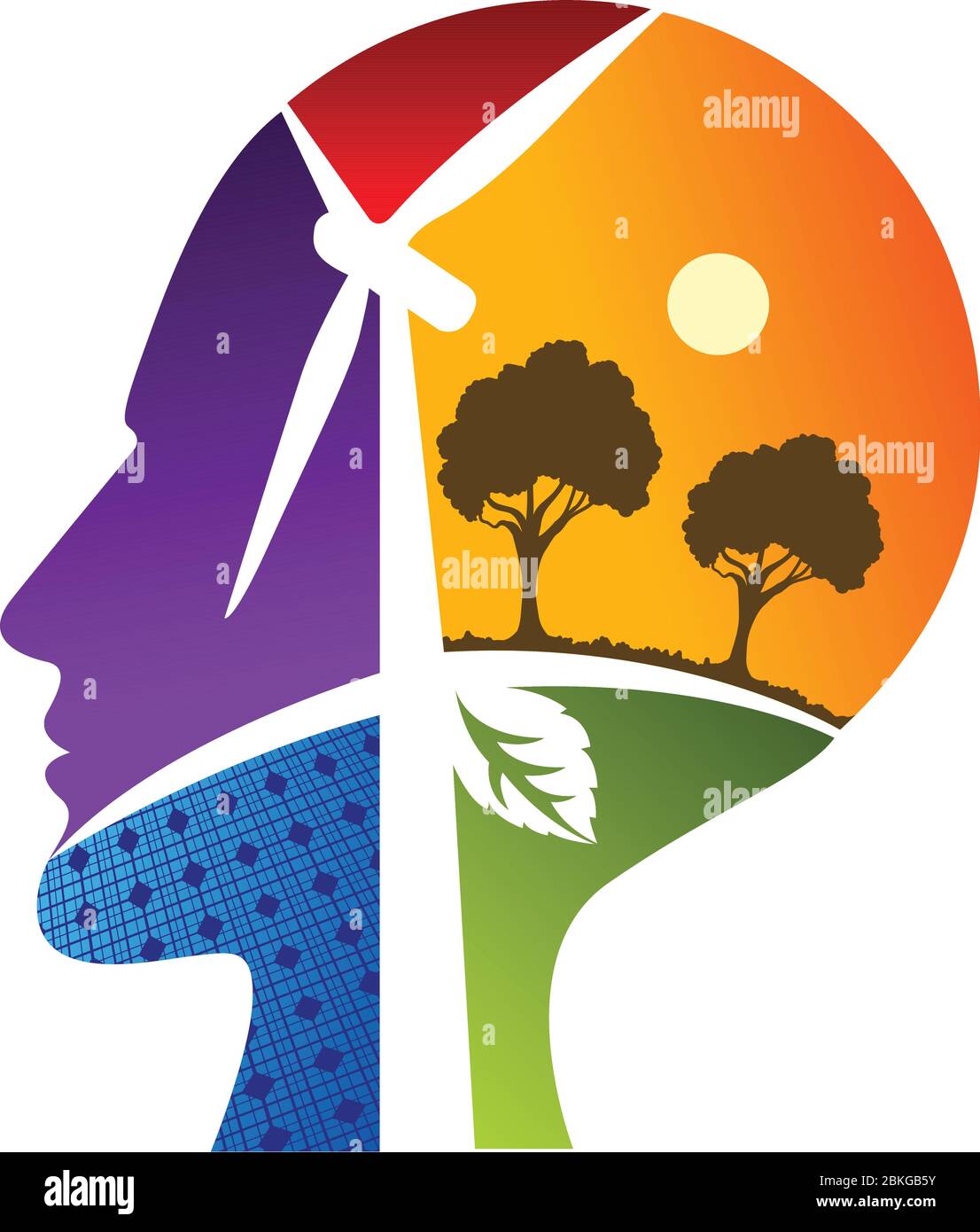 green thinking logo Stock Vector Image & Art - Alamy