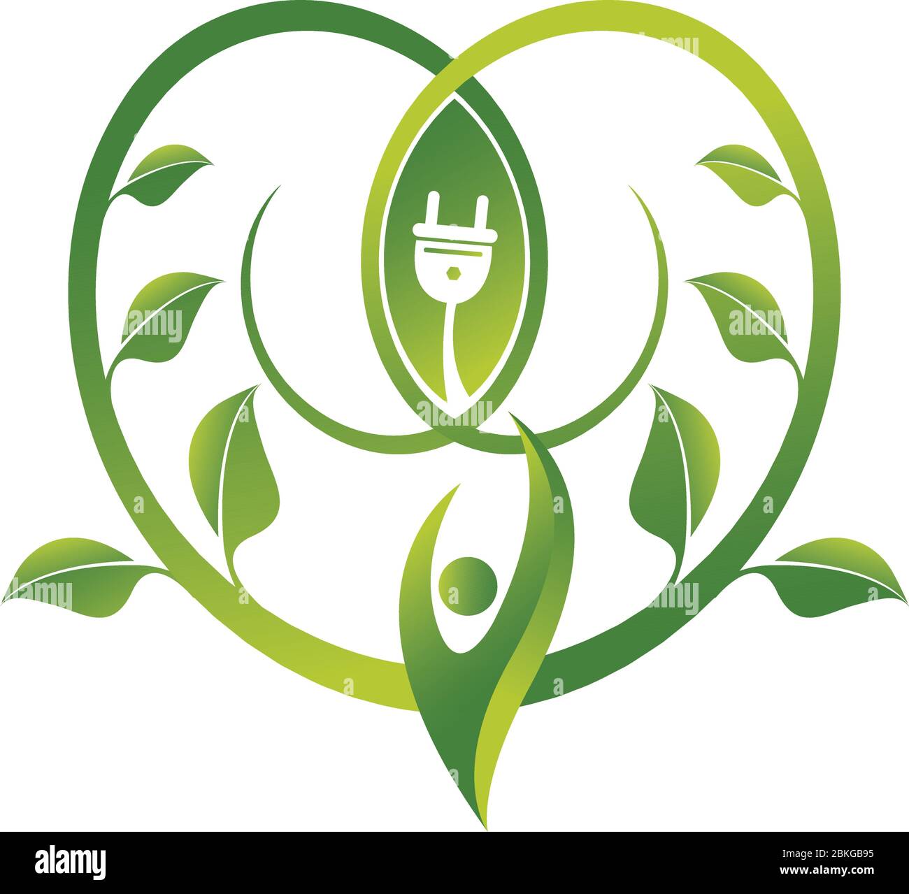 Eco power concept logo Stock Vector Image & Art - Alamy