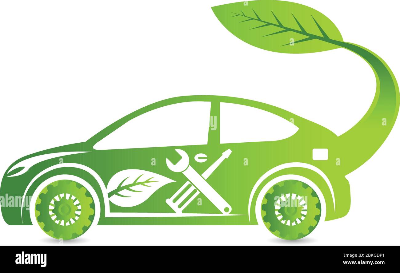 Eco car service logo Stock Vector Image & Art Alamy