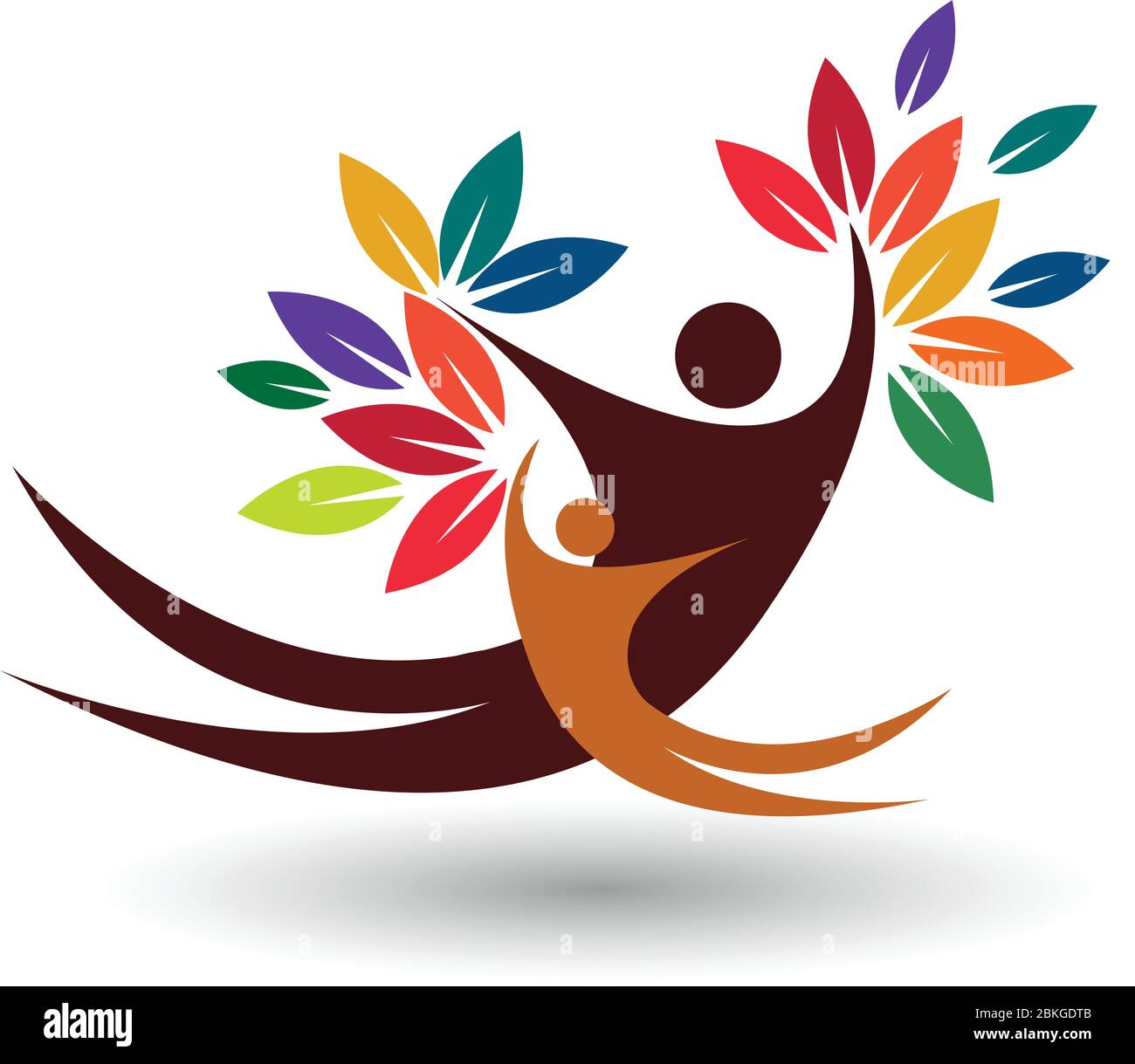 couple tree logo Stock Vector Image & Art - Alamy