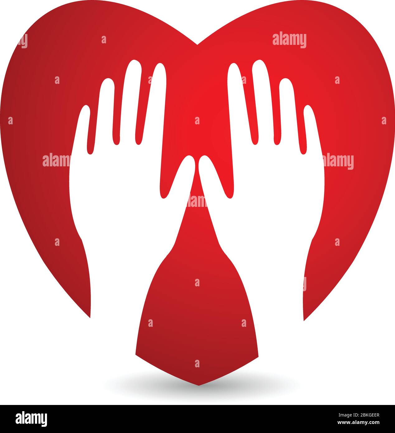 heart care logo Stock Vector Image & Art - Alamy