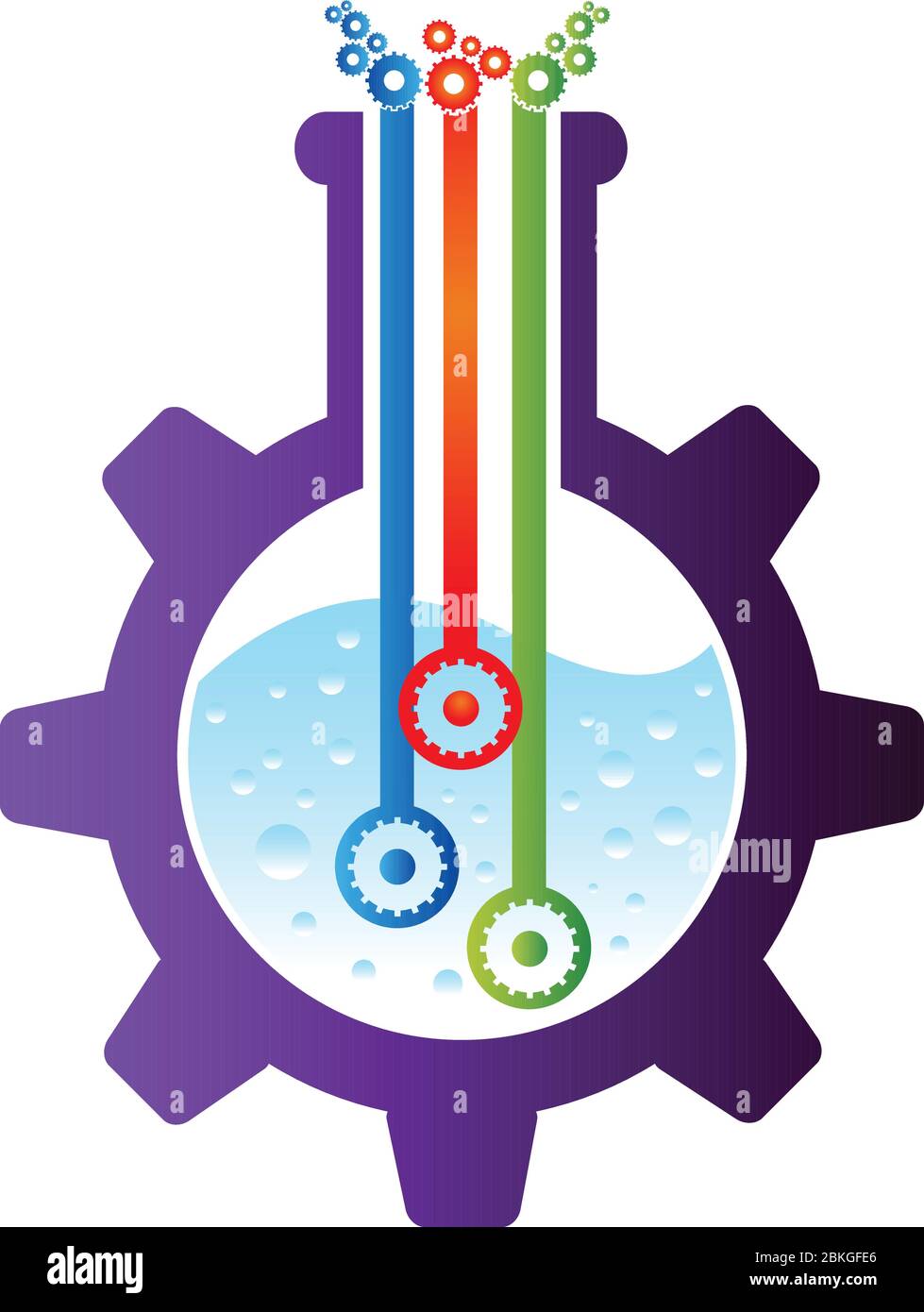 factory flask logo Stock Vector Image & Art - Alamy