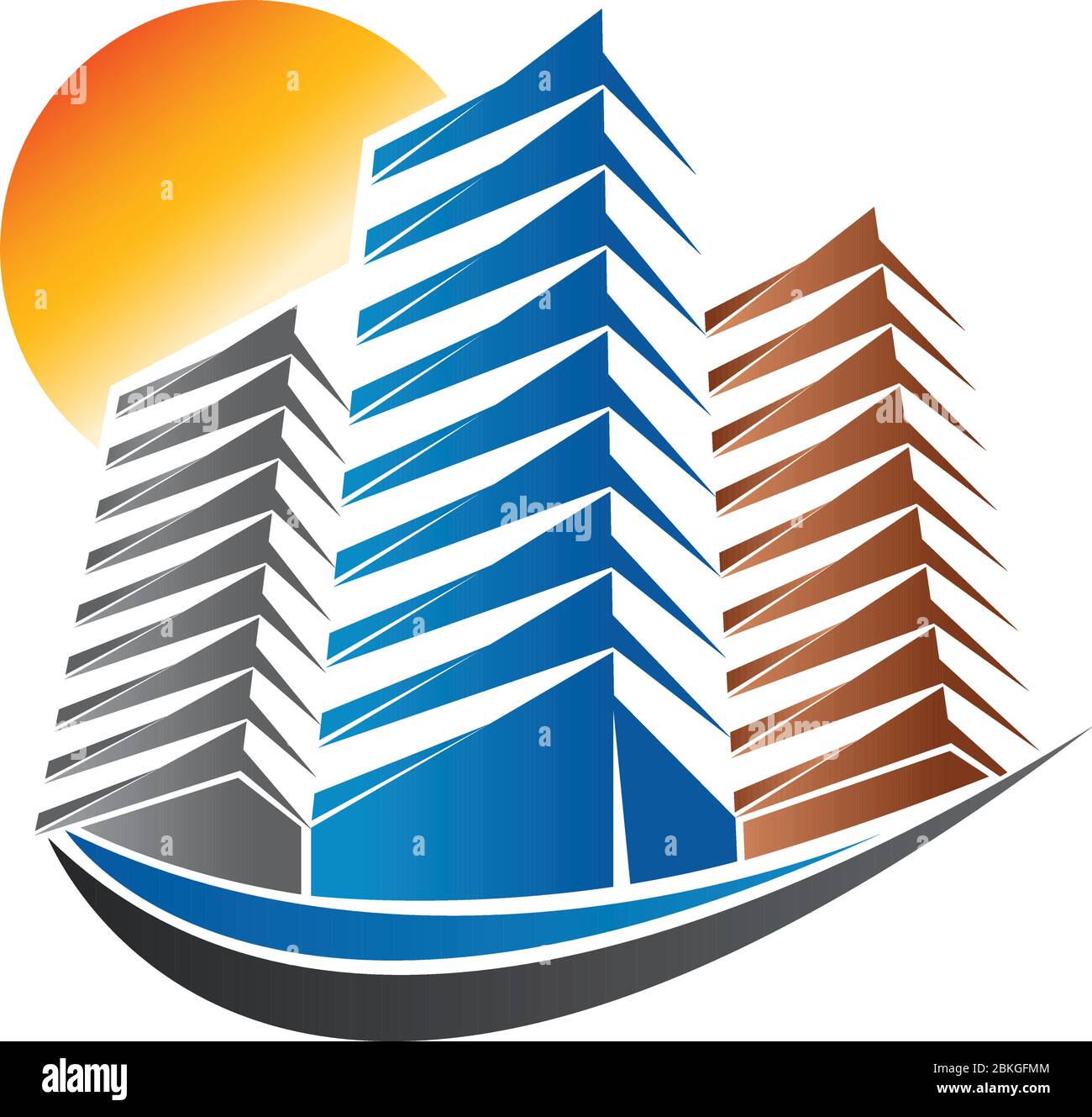bright building logo Stock Vector Image & Art - Alamy