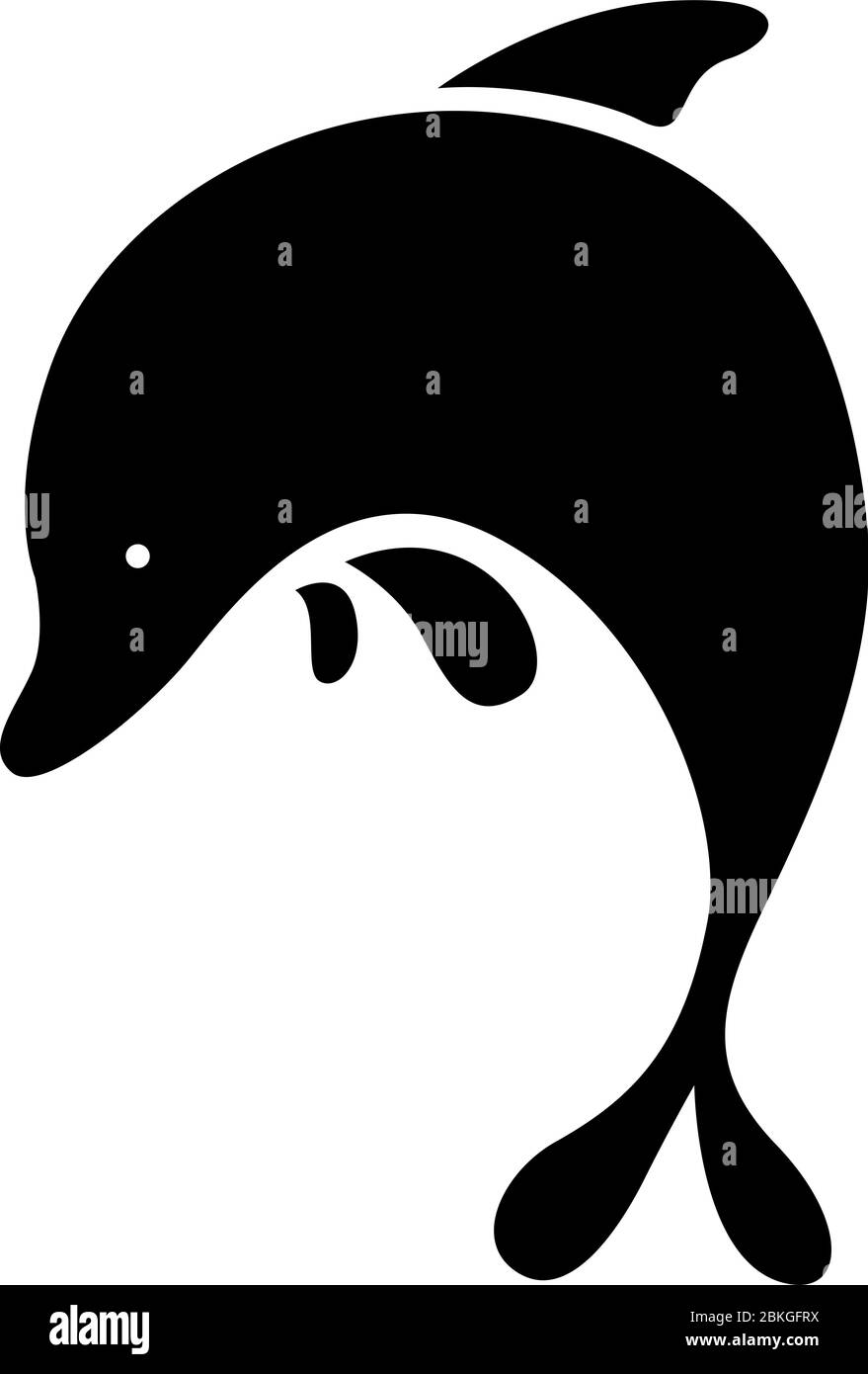 Dolphin - Vectro illustration Stock Vector Image & Art - Alamy
