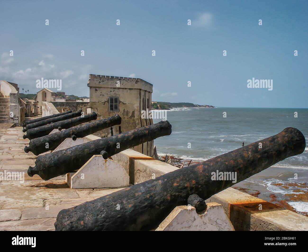 Capa Coast fort Carolus in West Africa, Ghana Stock Photo
