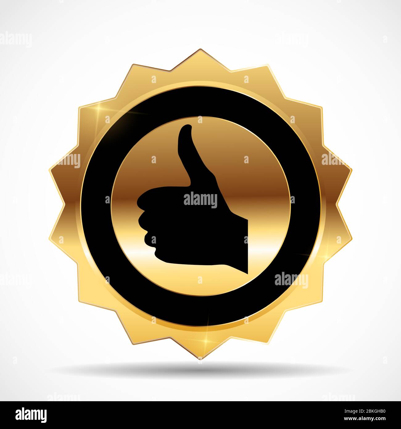 Best choice golden label. Vector Illustration Stock Vector