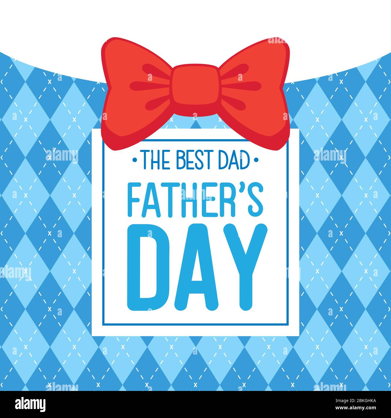 happy fathers day card with bow tie decoration Stock Vector Image & Art ...