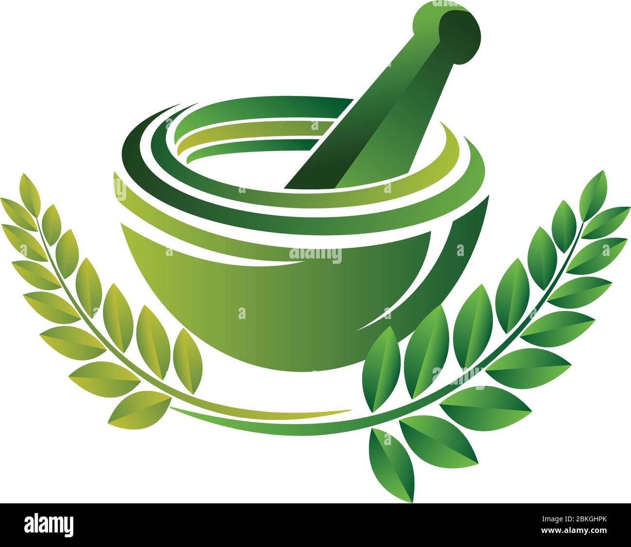 green herbal logo Stock Vector Image & Art Alamy