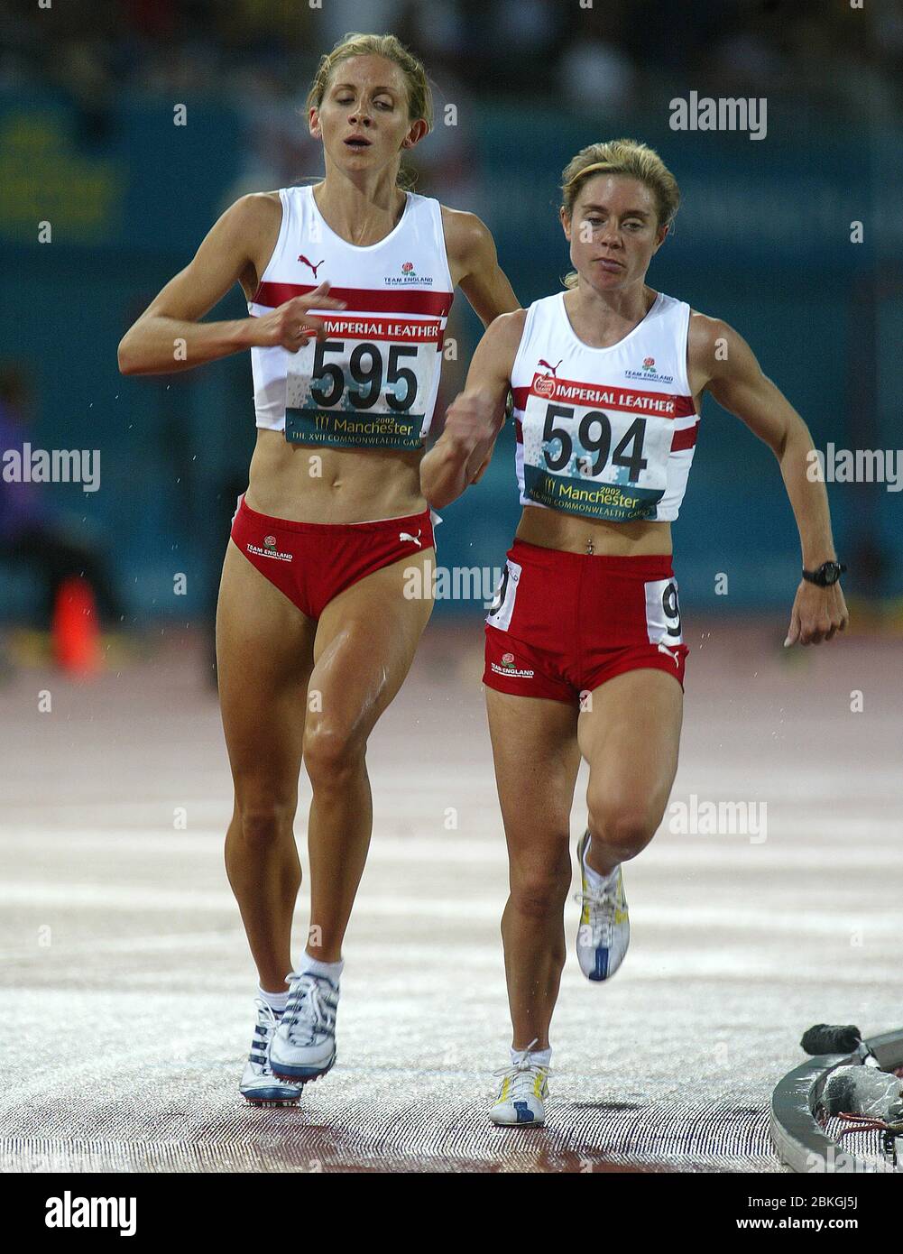 MANCHESTER JULY 30 LR Hayley Yelling and Liz YELLING of England in