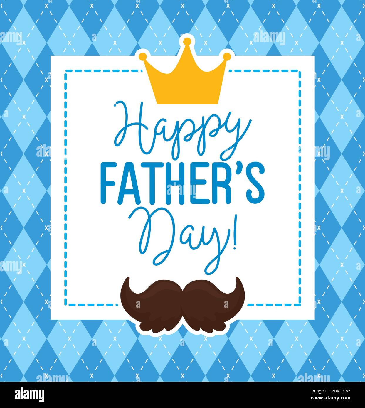 Happy Fathers Day King Happy Fathers Day Card With King Crown And Moustache Decoration Stock  Vector Image & Art - Alamy