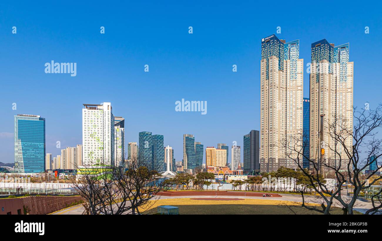 Incheon Songdo, Korea, April 18, 2020 Incheon Songdo International