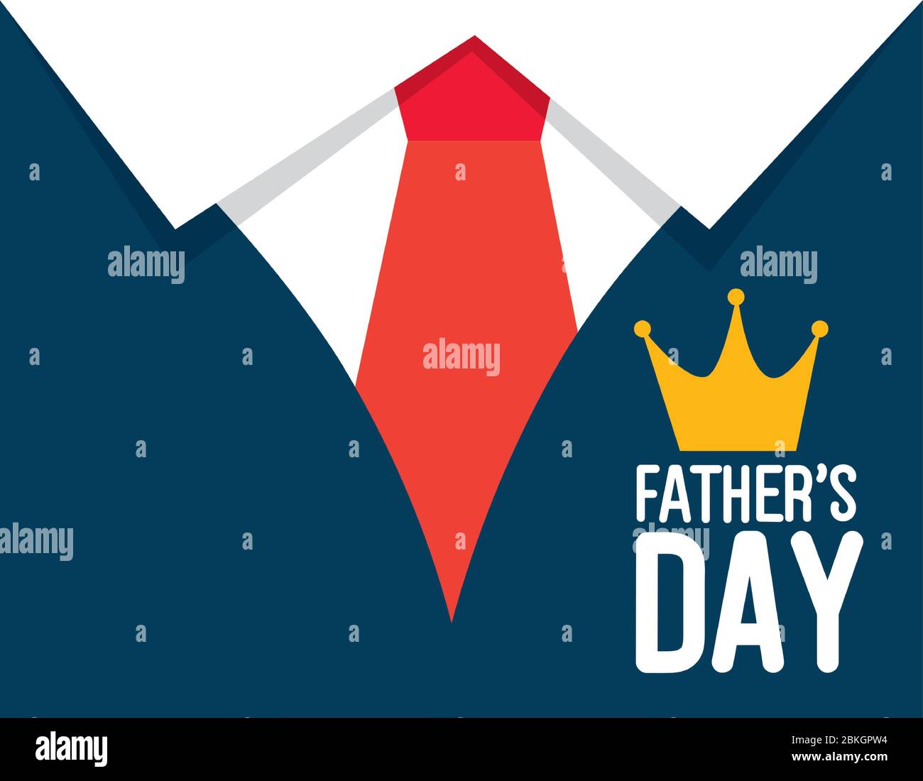 happy fathers day card with shirt and necktie decoration Stock Vector ...