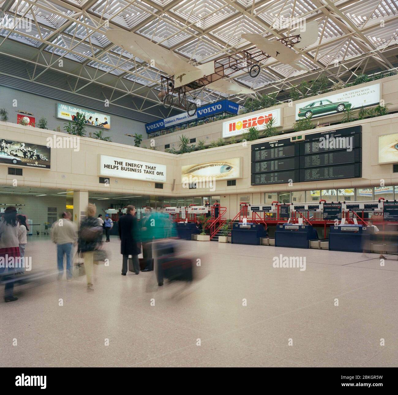 1991, then brand new terminal building, Birmingham Airport, West
