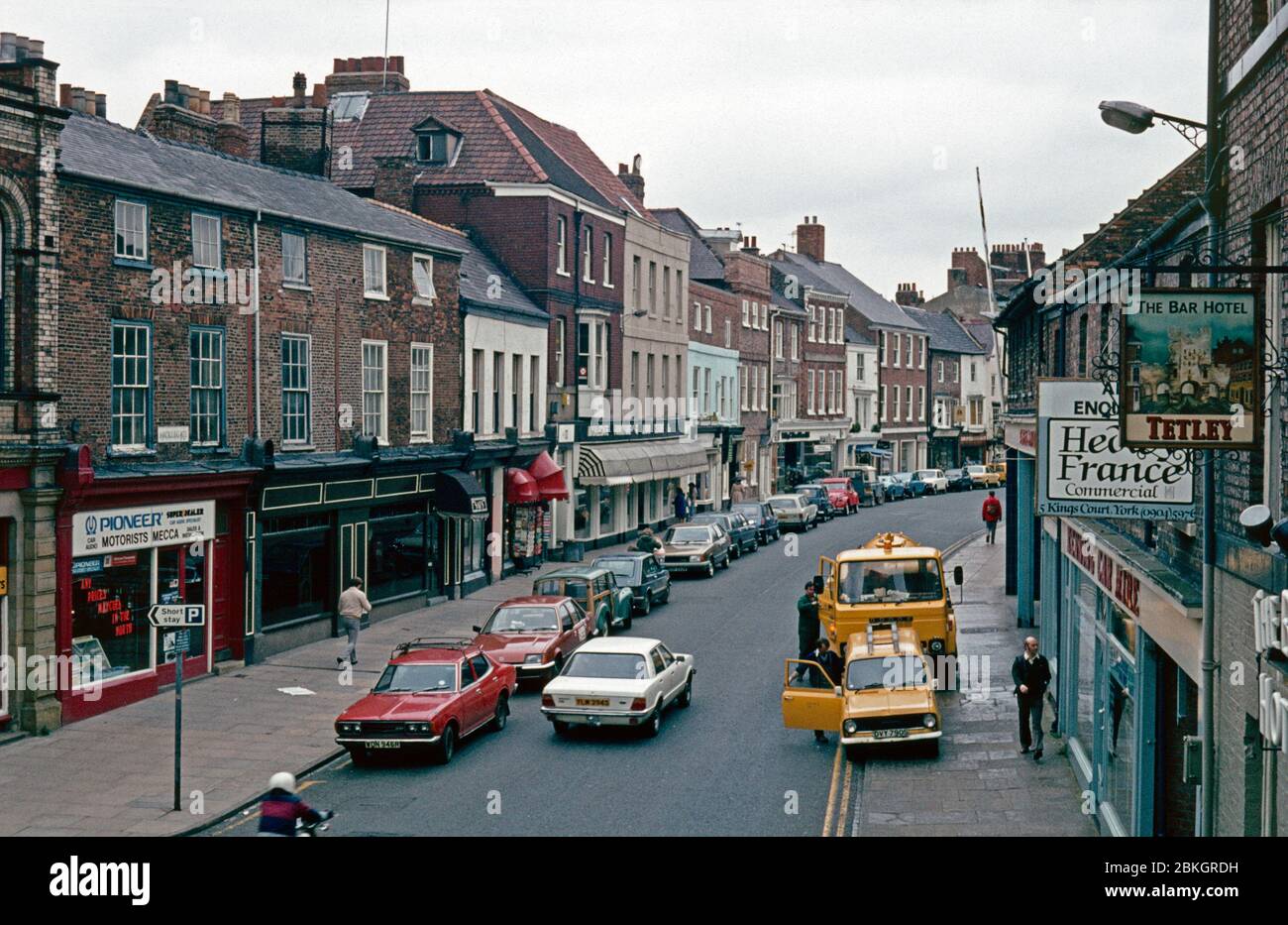 Micklegate Street, April 13, 1983, York, England, Great Britain Stock Photo