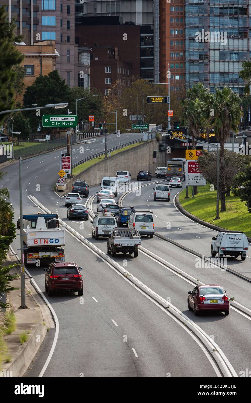 Sydney, Australia. Monday 4th May 2020. The Eastern Distributor with