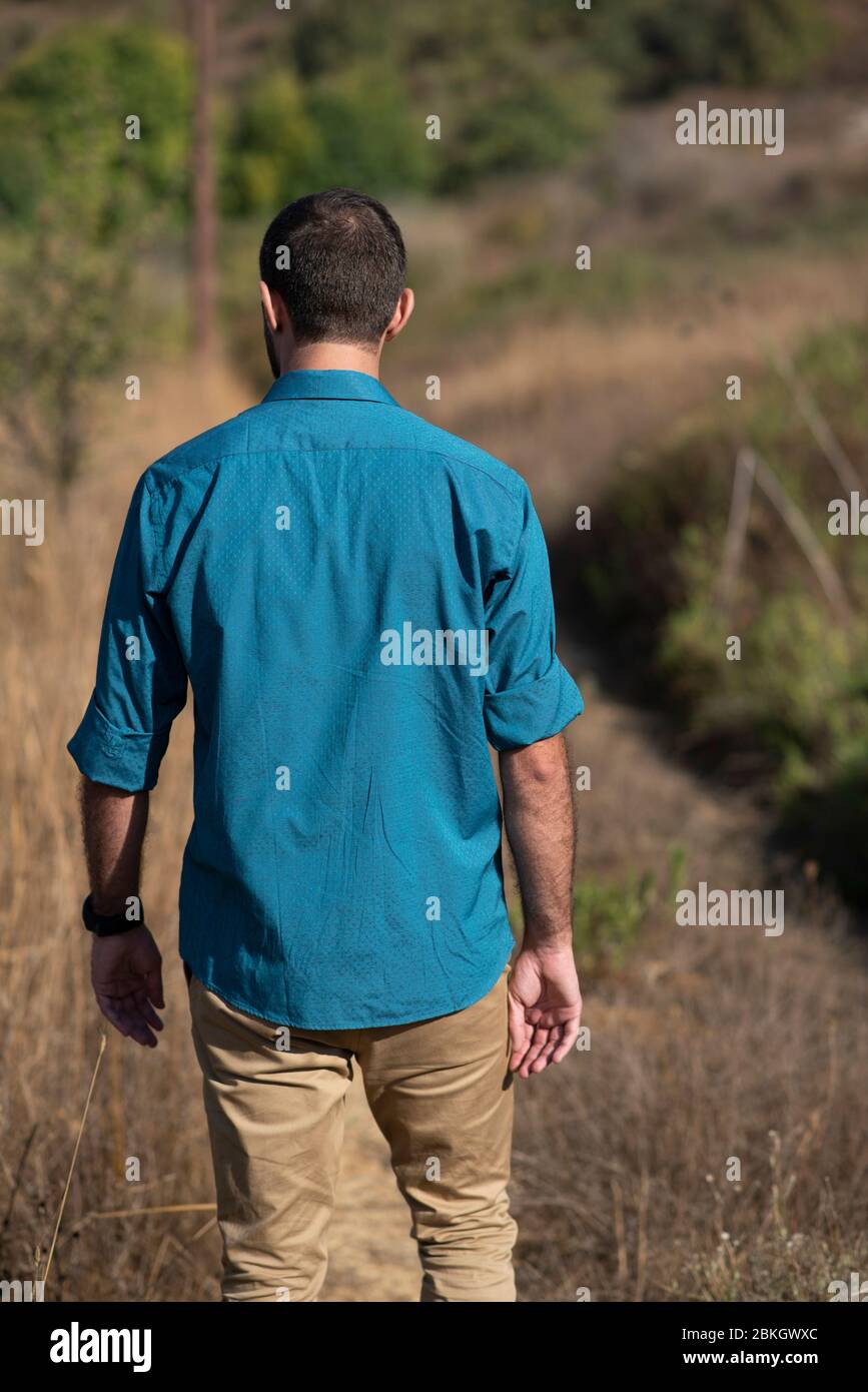 Back view of young man 20 30 hi-res stock photography and images - Alamy