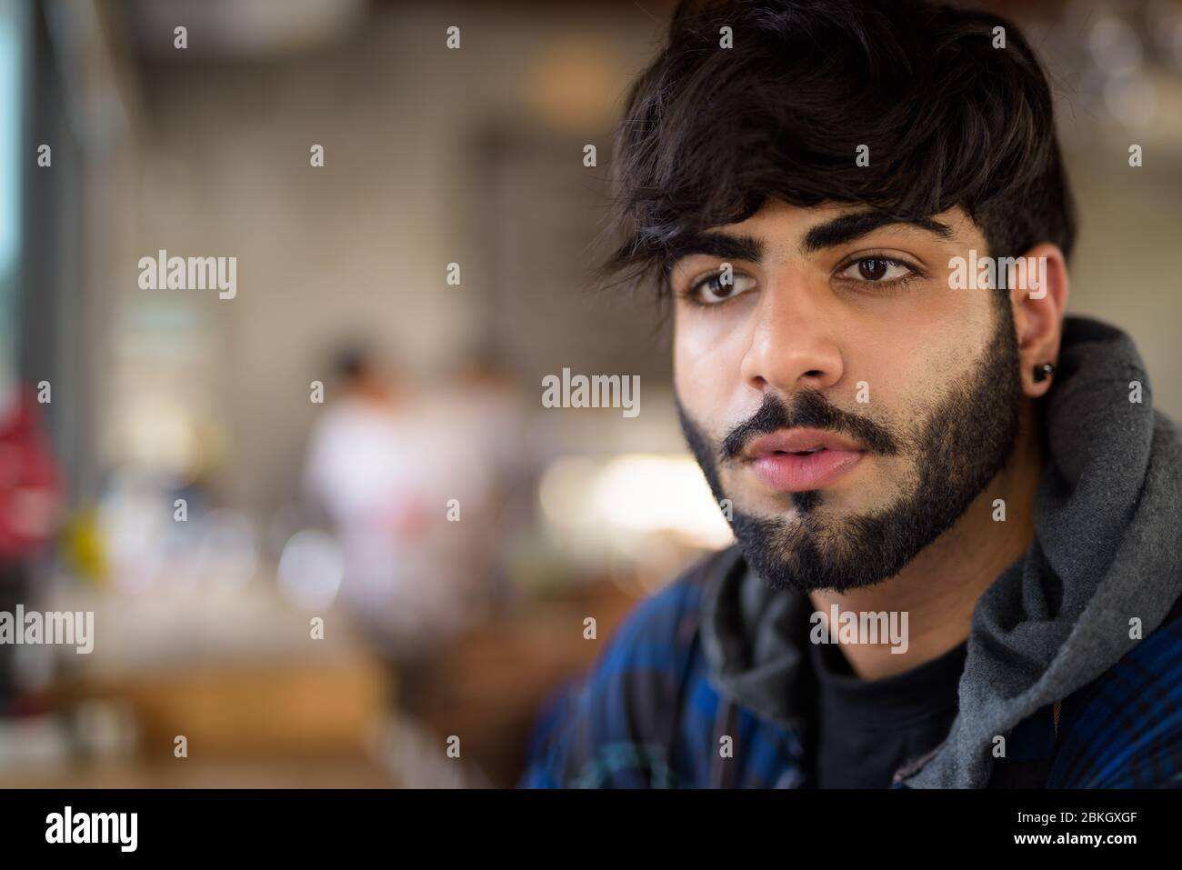Indian asian bearded young man hi-res stock photography and images - Alamy