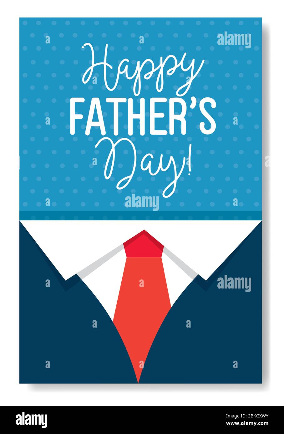 happy fathers day card with shirt and necktie decoration Stock Vector ...