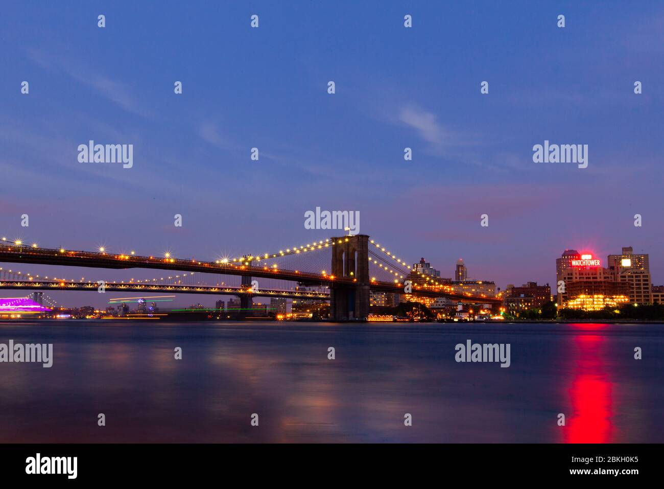 View of Brooklyn Bridge Stock Photo