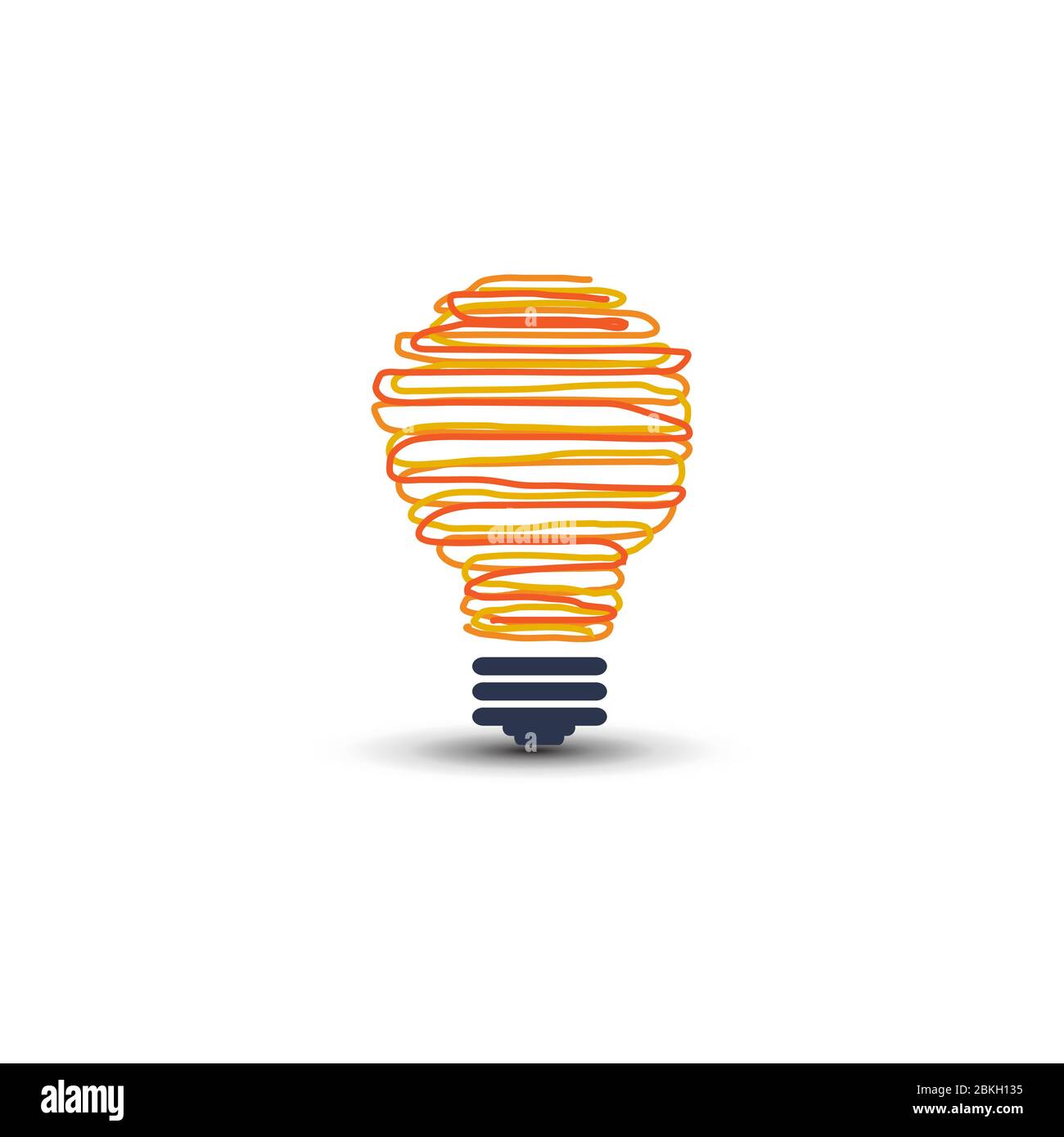 The light bulb is yellow. electricity is very important for human life. lights are useful for lighting. energy on earth is very important. save energy Stock Vector