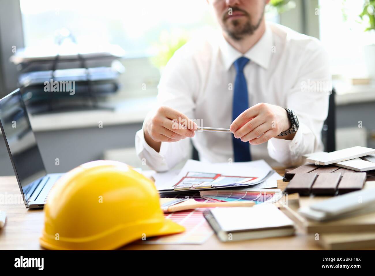 Man in presentable suit Stock Photo