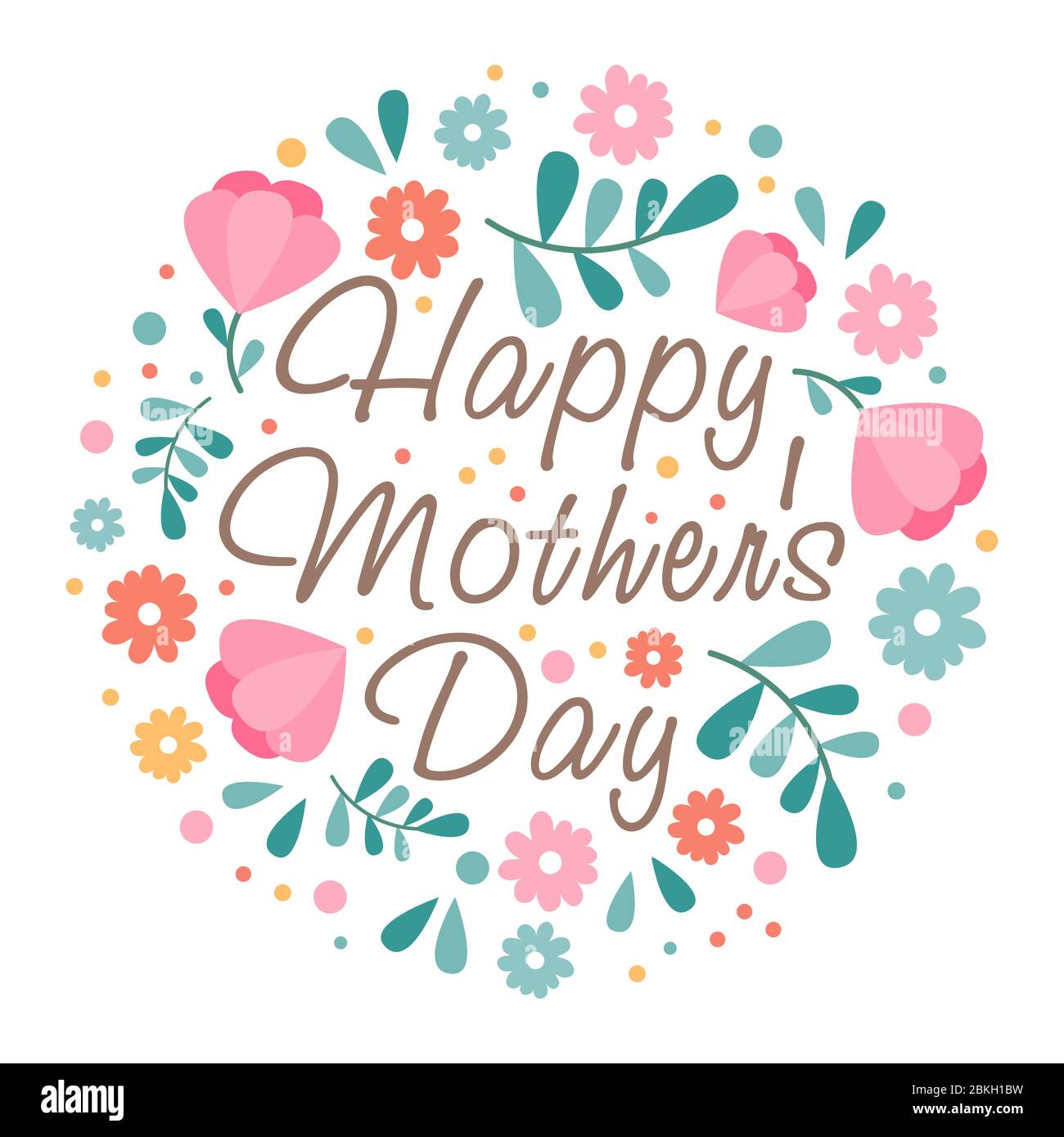 Happy mothers day hand drawn lettering hi-res stock photography and ...