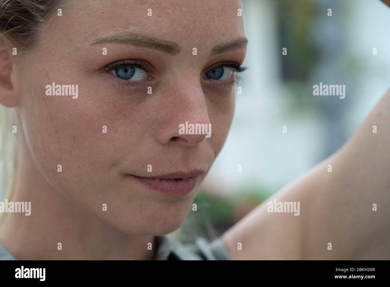 Close-up of young woman Stock Photo